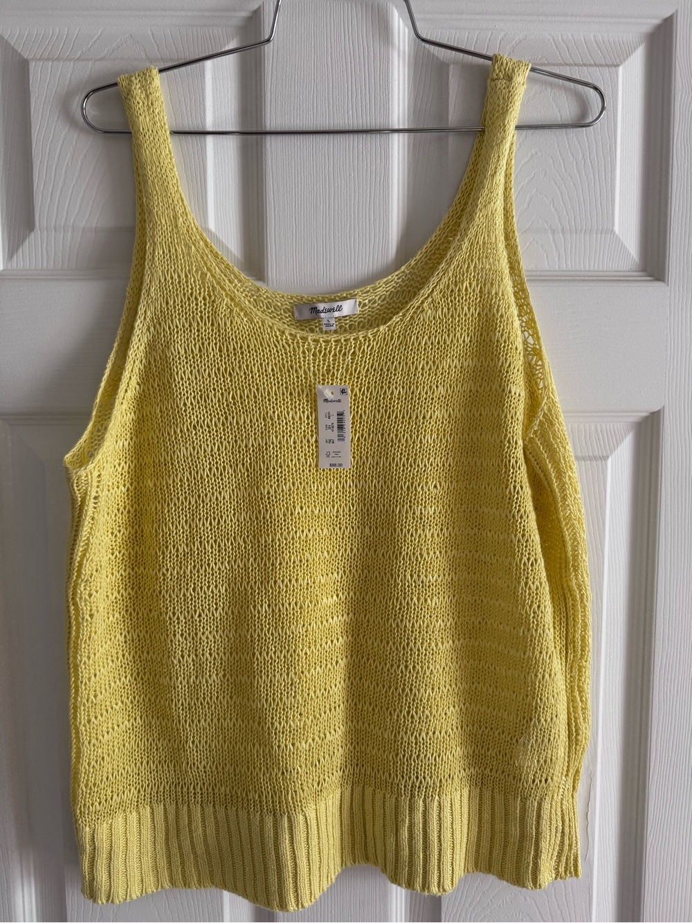 Madewell Sunlit Yellow Knit Tank NWT